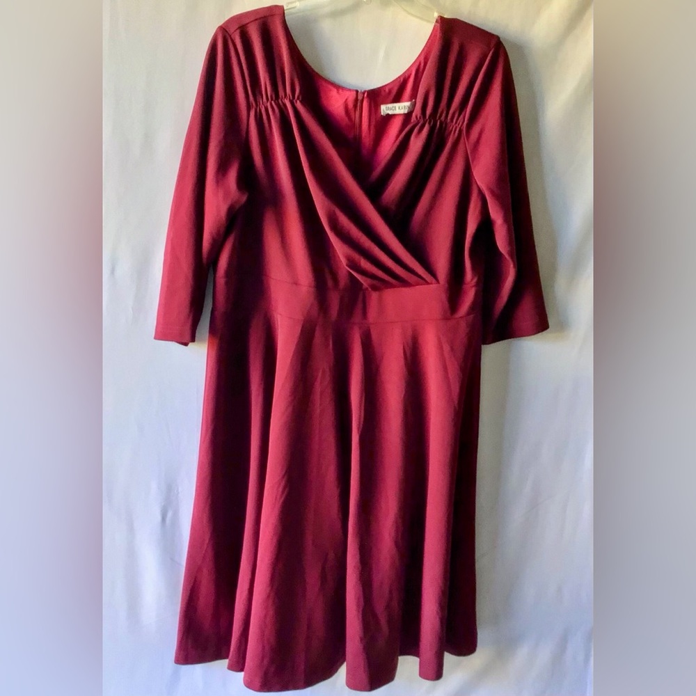 Grace Karin Long Sleeve Burgundy Dress 1T 194